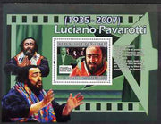Guinea - Conakry 2007 Luciano Pavarotti (Pavarotti loved to produce..) perf souvenir sheet unmounted mint