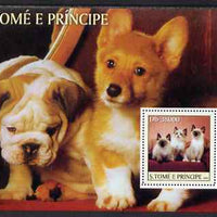 St Thomas & Prince Islands 2003 Cats & Dogs (Jack Russell etc) perf sheetlet containing 6 values unmounted mint Mi 2124-29