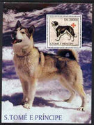 St Thomas & Prince Islands 2003 Dogs (with Red Cross symbol) perf souvenir sheet unmounted mint Mi Bl 1445