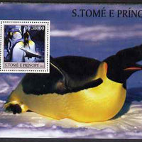 St Thomas & Prince Islands 2003 Penguins & Concorde perf souvenir sheet unmounted mint Mi Bl 1435