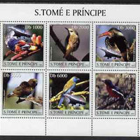 St Thomas & Prince Islands 2003 Birds & Concorde perf sheetlet containing 6 values unmounted mint Mi 2061-66