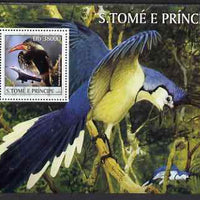St Thomas & Prince Islands 2003 Birds & Concorde perf souvenir sheet unmounted mint Mi Bl 1436