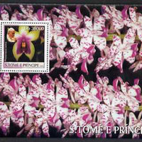 St Thomas & Prince Islands 2003 Orchids (with Pope Jean-Paul II) perf souvenir sheet unmounted mint Mi Bl 1433
