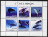 St Thomas & Prince Islands 2003 Dolphins perf sheetlet containing 6 values unmounted mint Mi 2136-41