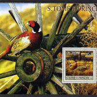 St Thomas & Prince Islands 2003 Pheasants perf souvenir sheet unmounted mint Mi Bl 1437