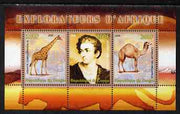 Congo 2008 Explorers of Africa #6 - Richard Lemon Lander perf sheetlet containing 3 values unmounted mint