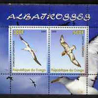 Congo 2008 Birds - Albatros perf sheetlet containing 2 values unmounted mint