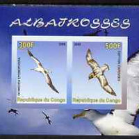 Congo 2008 Birds - Albatros imperf sheetlet containing 2 values unmounted mint