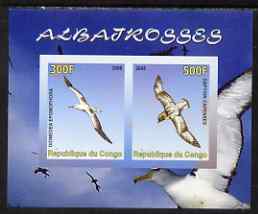 Congo 2008 Birds - Albatros imperf sheetlet containing 2 values unmounted mint