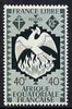 French Equatorial Africa 1941 Phoenix Bird rising from the Ashes 40c slate-green unmounted mint, SG 168