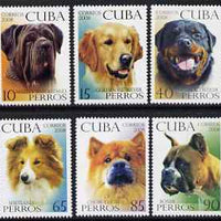 Cuba 2008 Dogs perf set of 6 unmounted mint