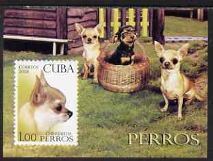 Cuba 2008 Dogs imperf s/sheet unmounted mint