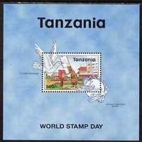 Tanzania 1998 World Stamp Day perf m/sheet unmounted mint SG MS 2145