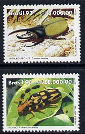 Brazil 1993 Environment Day (Beetles) set of 2 unmounted mint, SG 2576-77*