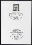 Postmark - West Germany 1974 postcard bearing 5pfg stamp with special cancellation for Helios Solar Probe