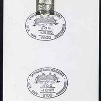 Postmark - West Germany 1975 postcard bearing 5pfg stamp with special cancellation for 24th Space Congress