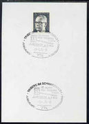 Postmark - West Germany 1974 postcard bearing 5pfg stamp with special cancellation for Jubria Stamp Exhibition