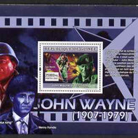 Guinea - Conakry 2007 John Wayne perf souvenir sheet (The Green Berets) unmounted mint Yv 641