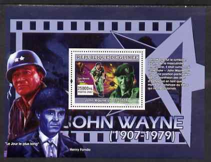 Guinea - Conakry 2007 John Wayne perf souvenir sheet (The Green Berets) unmounted mint Yv 641