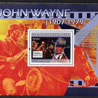 Guinea - Conakry 2007 John Wayne perf souvenir sheet (Rio Bravo) unmounted mint Yv 640