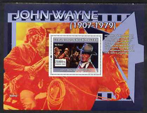 Guinea - Conakry 2007 John Wayne perf souvenir sheet (Rio Bravo) unmounted mint Yv 640