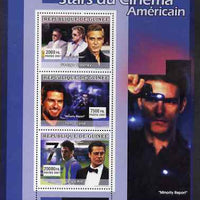 Guinea - Conakry 2007 American Male Film Stars perf sheetlet containing 3 values unmounted mint, YV 3044-46