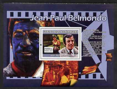 Guinea - Conakry 2007 French Male Film Stars perf souvenir sheet (Jen-Paul Belmondo) unmounted mint Yv 651