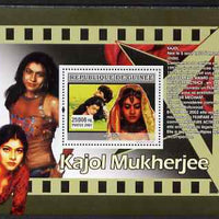 Guinea - Conakry 2007 Indian Film Stars perf souvenir sheet (Kajol Mukherjee) unmounted mint