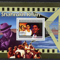 Guinea - Conakry 2007 Indian Film Stars perf souvenir sheet (Shahrukh Khan) unmounted mint