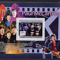 Guinea - Conakry 2007 Male Music Stars perf souvenir sheet (Paul McCartney) unmounted mint