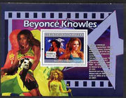 Guinea - Conakry 2007 Female Music Stars perf souvenir sheet (Beyonce Knowles) unmounted mint