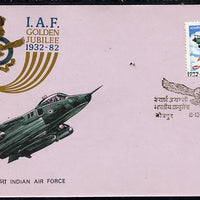 India 1982 Indian Airforce 50th Anniversary on unaddressed FDC, SG 1053