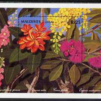 Maldive Islands 1992 National Flowers perf m/sheet #1 unmounted mint SG MS 1661a