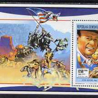 Malagasy Republic 1991 John Wayne perf m/sheet unmounted mint