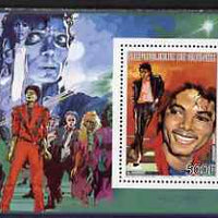 Guinea - Conakry 1986 Michael Jackson 500f perf m/sheet unmounted mint as SG 1266
