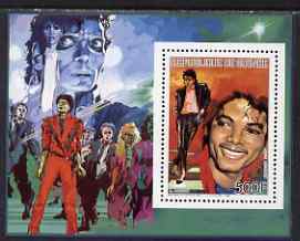 Guinea - Conakry 1986 Michael Jackson 500f perf m/sheet unmounted mint as SG 1266