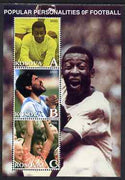 Kosova 2000 Popular Personalities of Football perf sheetlet containing set of 3 values unmounted mint