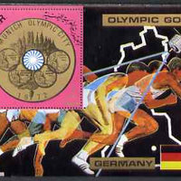 Yemen - Republic 1970 Olympic Gold Medallists - Germany perf m/sheet unmounted mint Mi Bl 149