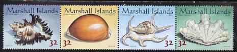 Marshall Islands 1998 Shells perf strip of 4 unmounted mint SG 944-7
