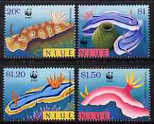 Niue 1999 WWF Endangered Species - Nudibranchs perf set of 4 unmounted mint SG 858-61