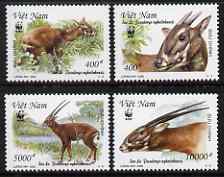 Vietnam 2000 WWF Endangered Species - Sao La perf set of 4 unmounted mint SG 2325-8