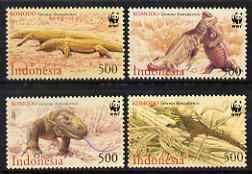 Indonesia 2000 WWF Endangered Species - Kimodo Dragon perf set of 4 unmounted mint SG 2620-3
