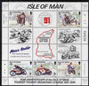 Isle of Man 1991 80th Anniversary of TT Mountain Course perf m/sheet cds used SG MS 483