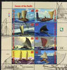 Marshall Islands 1998 Canoes of the Pacific perf sheetlet containing set of 8 plus unmounted mint, SG 963-70