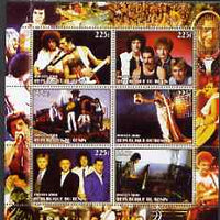 Benin 2006 Queen #2 (pop group) perf sheetlet containing set of 6 values unmounted mint
