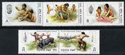 Dnister Moldavian Republic (NMP) 1995 Early Man perf set of 5 unmounted mint