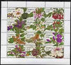 Guyana 1994 Flowers perf sheetlet containing 12 x $50 values unmounted mint, SG 3883-9