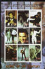 Tadjikistan 2001 Icons of the 20th Century - Elvis Presley imperf sheetlet containing set of 9 values unmounted mint