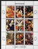 St Thomas & Prince Islands 1995 Paintings perf sheetlet containing 9 values unmounted mint (Rubens & Durer)