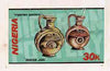 Nigeria 1990 Pottery - original hand-painted artwork for 30k value (Water Jug) by unknown artist on card 9" x 5"